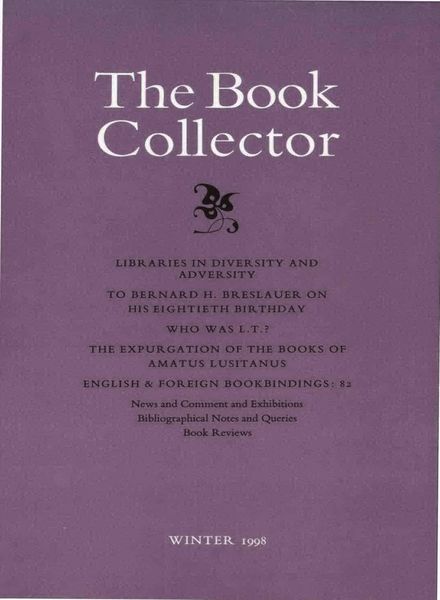 The Book Collector – Winter 1998