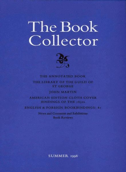 The Book Collector – Summer 1998