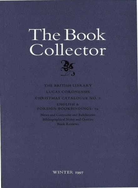 The Book Collector – Winter 1997