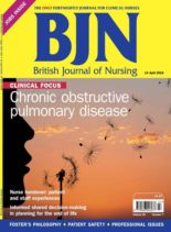British Journal of Nursing – 14 April 2016