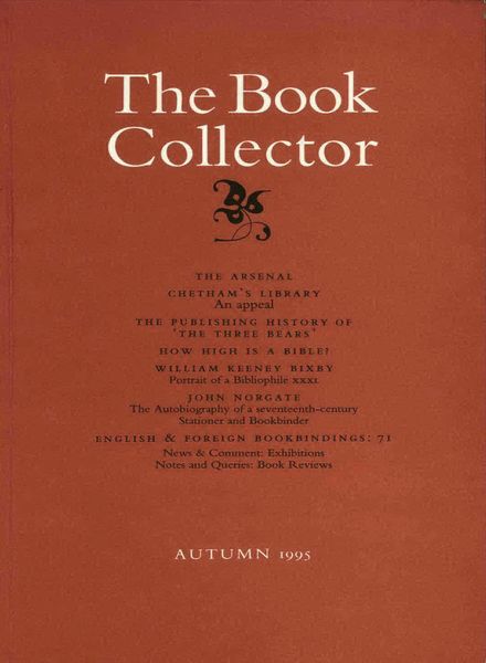The Book Collector – Autumn 1995