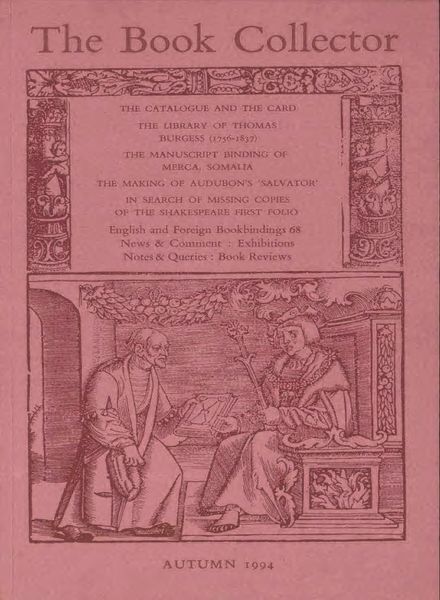 The Book Collector – Autumn 1994