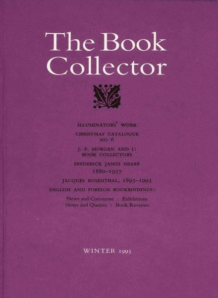 The Book Collector – Winter 1995