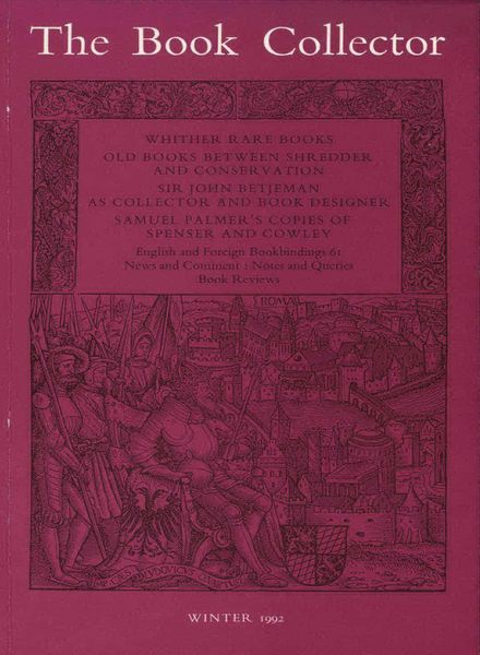 The Book Collector – Winter 1992