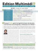 edition Multimedia – 31 Aout 2020