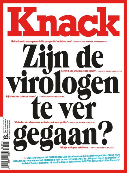 Knack Belgium – 26 Augustus 2020