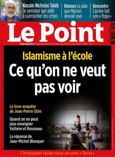 Le Point – 27 aout 2020