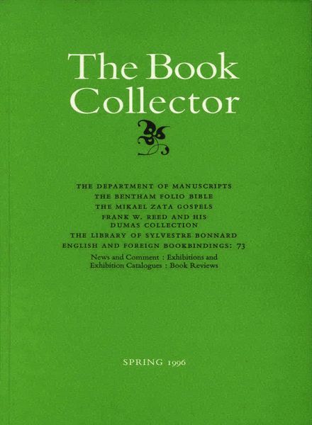 The Book Collector – Spring 1996