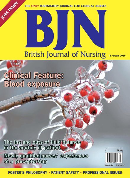 British Journal of Nursing – 8 January 2015