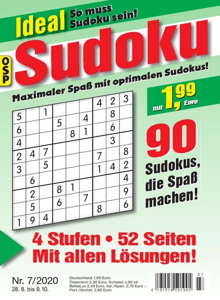 Ideal Sudoku – Nr.7 2020
