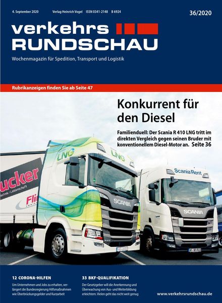 VerkehrsRundschau – 31 August 2020