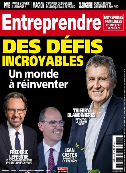 Entreprendre – Septembre 2020