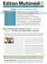 edition Multimedia – 14 Septembre 2020