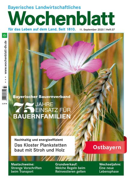 Bayerisches Landwirtschaftliches Wochenblatt Ostbayern – 10 September 2020
