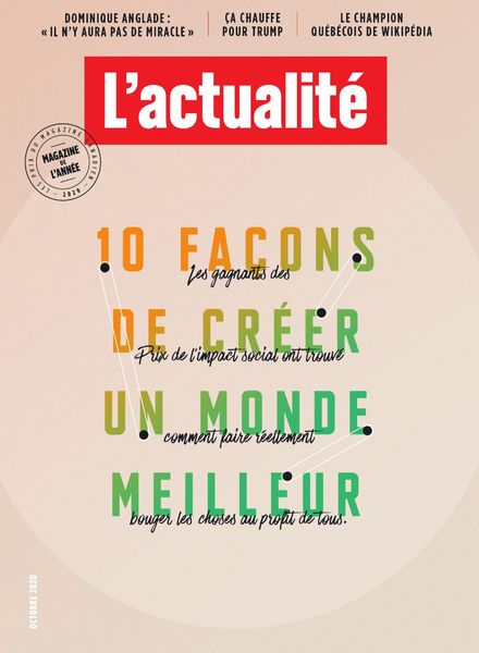 L’actualite – Octobre 2020