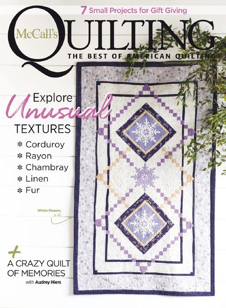 McCall’s Quilting – November-December 2020