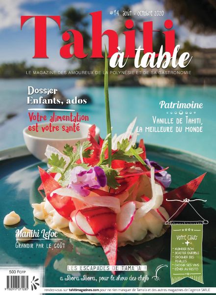 Tahiti a table – Aout-Octobre 2020