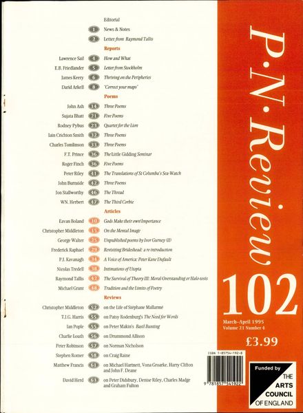 PN Review – March – April 1995