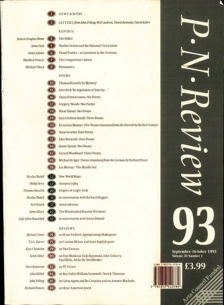 PN Review – September – October 1993