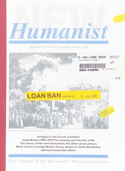 New Humanist – December 1997