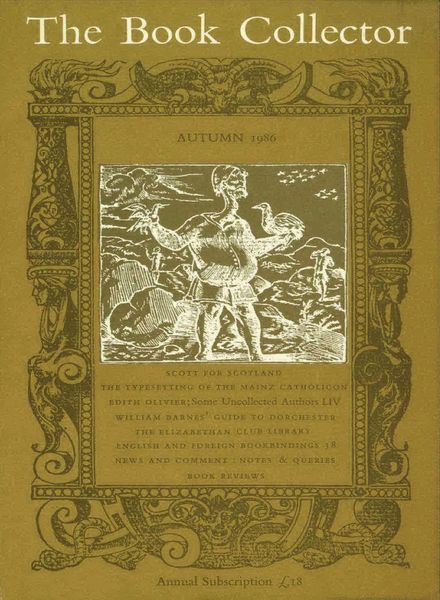 The Book Collector – Autumn 1986