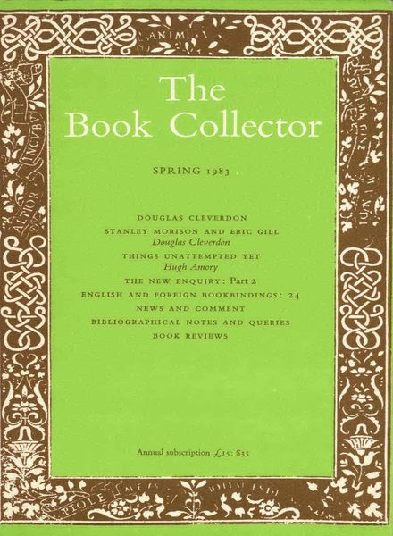 The Book Collector – Spring 1983