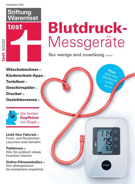 Stiftung Warentest Test – September 2020