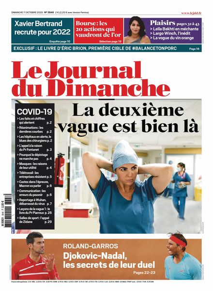 Le Journal du Dimanche – 11 octobre 2020