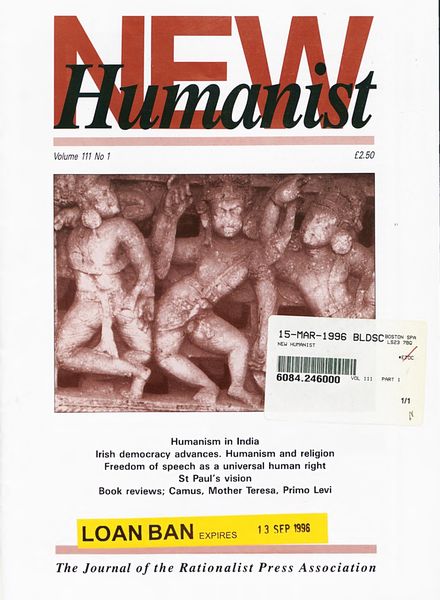 New Humanist – February 1996