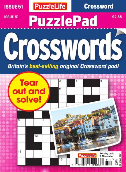 PuzzleLife PuzzlePad Crosswords – Issue 51 – October 2020