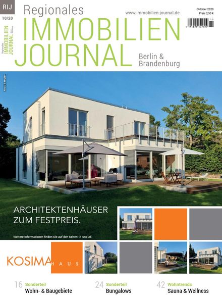 Regionales Immobilien Journal Berlin & Brandenburg – Oktober 2020