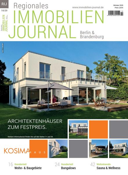 Regionales Immobilien Journal Berlin & Brandenburg – Oktober 2020