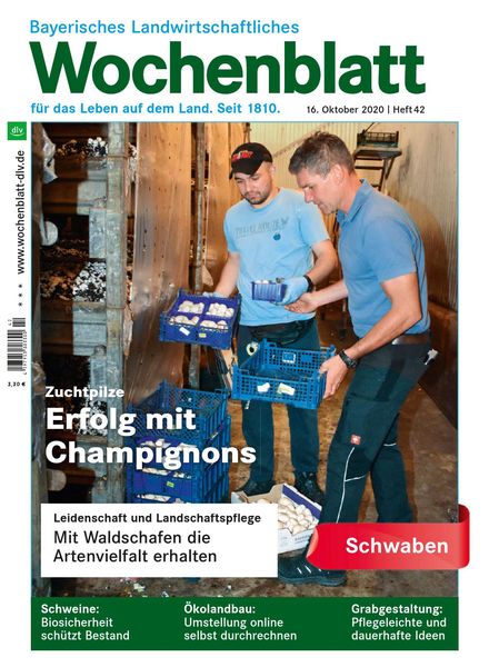 Bayerisches Landwirtschaftliches Wochenblatt Schwaben – 15 Oktober 2020