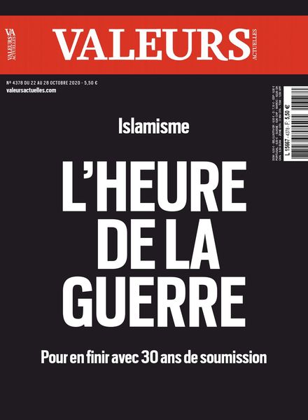 Valeurs Actuelles – 22 octobre 2020