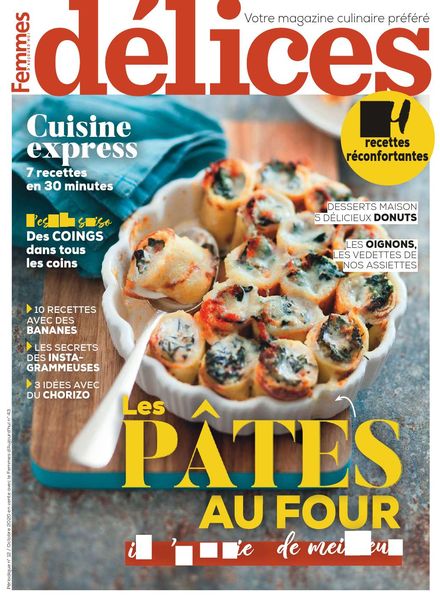 Delices de Femmes d’Aujourd’hui – Octobre 2020