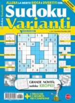 Sudoku Varianti – Novembre-Dicembre 2020