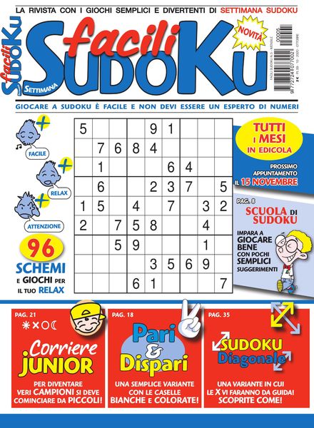Facili Sudoku – Ottobre 2020