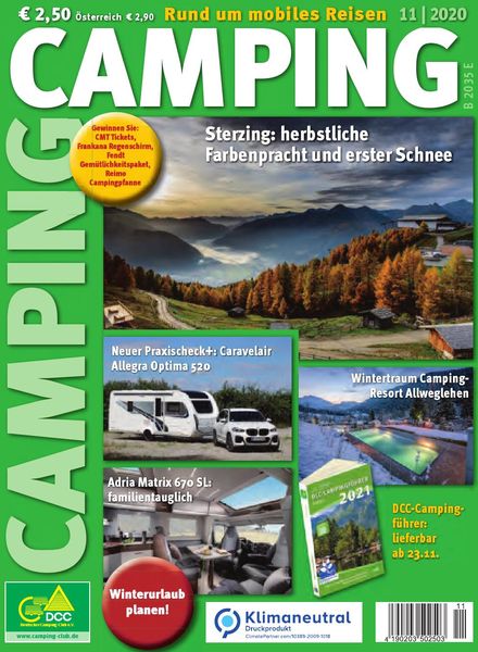 Camping Germany – November 2020