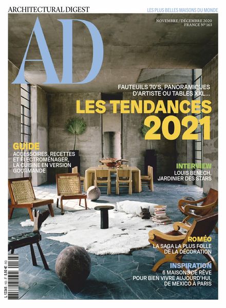 AD Architectural Digest France – novembre-decembre 2020