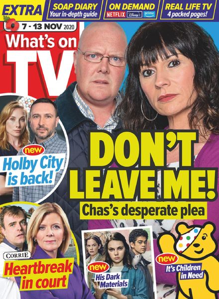 What’s on TV – 07 November 2020