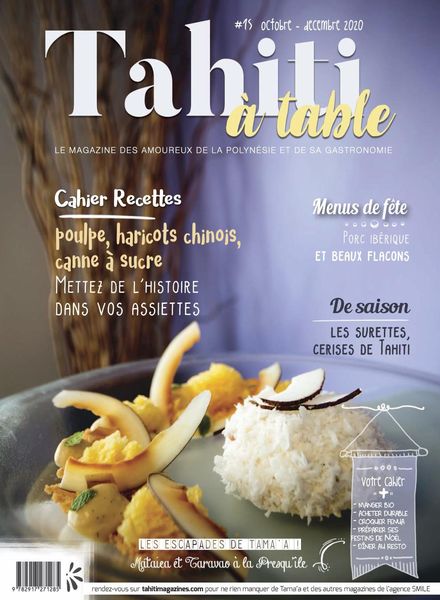 Tahiti a Table – Octobre-Decembre 2020