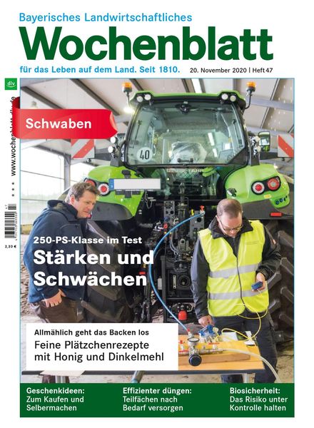 Bayerisches Landwirtschaftliches Wochenblatt Schwaben – 19 November 2020
