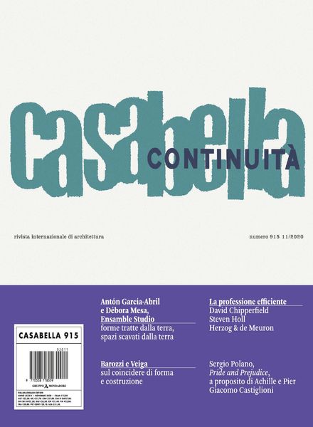 Casabella – Novembre 2020