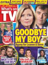 What’s on TV – 21 November 2020