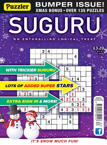 Puzzler Suguru – November 2020