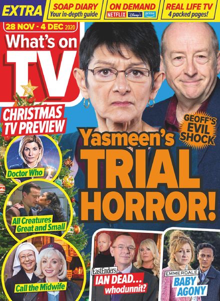What’s on TV – 28 November 2020