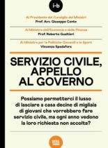 Vita – Servizio civile, appello al governo – Settembre 2020