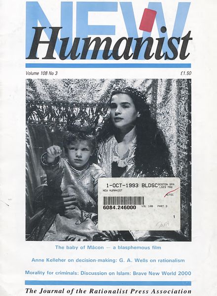 New Humanist – September 1993