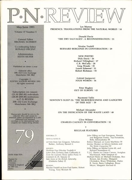PN Review – May – June 1991