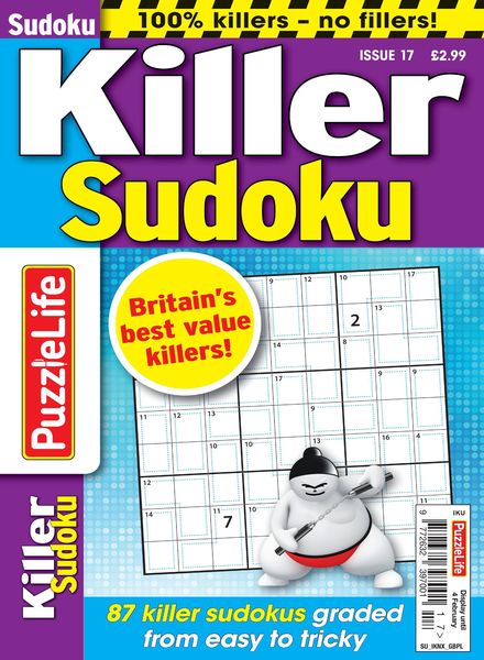 PuzzleLife Killer Sudoku – 10 December 2020